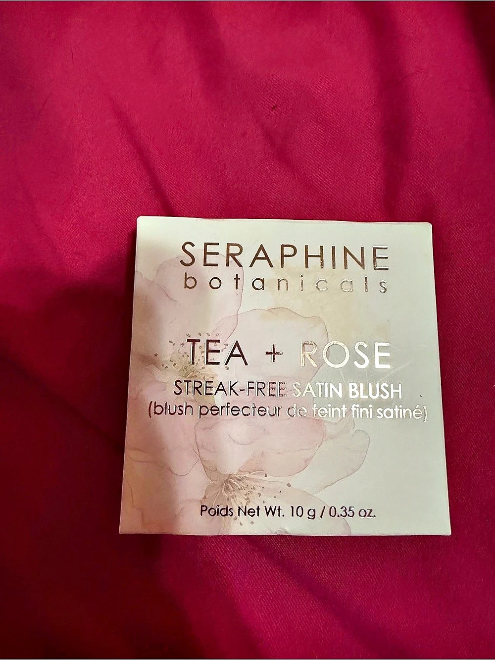 Seraphine Botanicals Tea + Rose Streak-Free Satin Blush Satin Blush Pink
